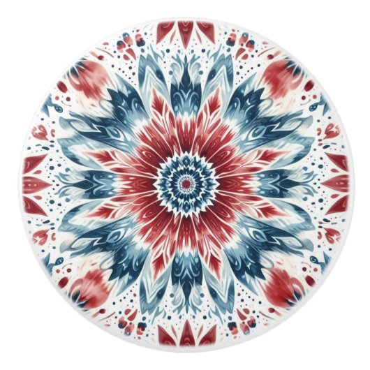 Bloem van onafhankelijkheid keramische knop (Voorkant)