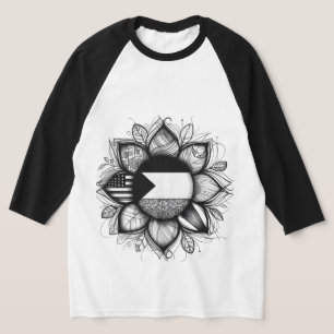 Bloem van Palestina Vlag, Vrij Palestina, Bloem T-shirt
