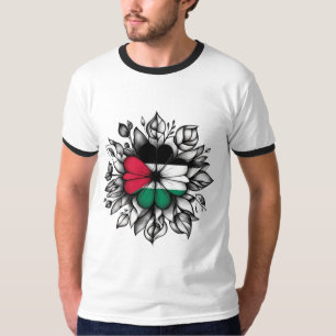 Bloem van Palestina Vlag, Vrij Palestina, Bloemen T-shirt