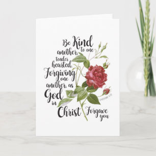 bloem van Roos, geïllustreerd met bijbel vers Notitiekaartje