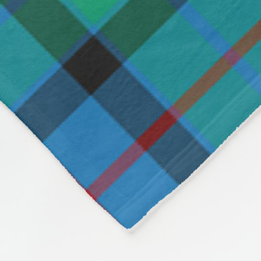 Bloem van Schotland, geplakt Fleece Deken (Hoek)