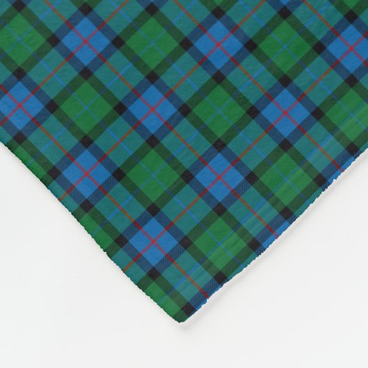 Bloem van Schotland Nationaal Tartan Fleece Deken (Hoek)