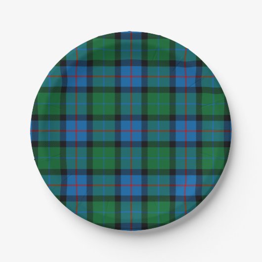 Bloem van Schotland Nationaal Tartan Papieren Bordje (Voorkant)