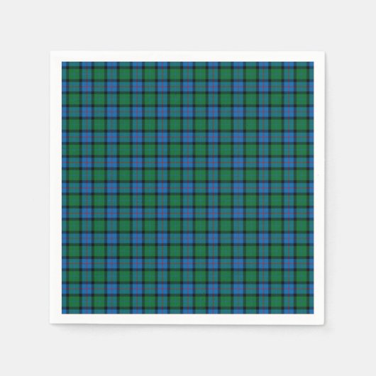 Bloem van Schotland Nationaal Tartan Servetten (Voorkant)