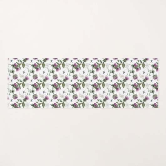 Bloem van Schotland Schotse distel Yogamat (Voorkant (horizontaal))