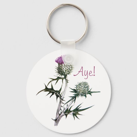 Bloem van Schotland Scottish Independence Keyring Sleutelhanger (Voorkant)