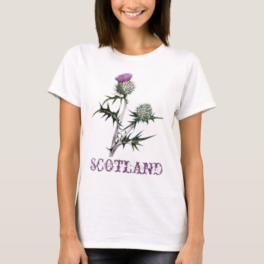 Bloem van Schotland Thistle T-Shirt (Voorkant)