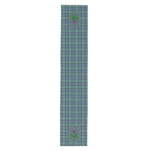 Bloem van Scotland Original Tartan en Thistle Medium Tafelloper (Voorkant)