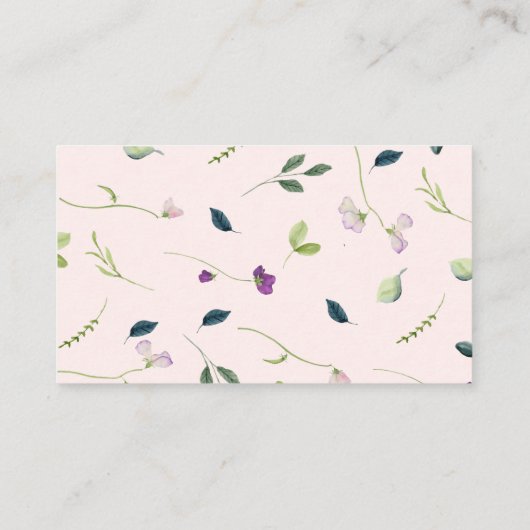 Bloem van suikererwten | Baby shower gissen spel K Informatiekaartje (Achterkant)