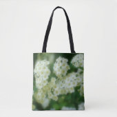 Bloem van wilde witte rozen tote bag (Voorkant)