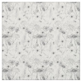 Bloem van witte rozen met platte roes stof (Swatch)