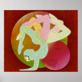 Bloem van Yoga Poster (Voorkant)