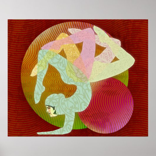 Bloem van Yoga Poster (Voorkant)