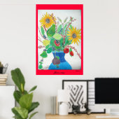 Bloem Vase door Lauren Poster (Thuiskantoor)