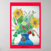 Bloem Vase door Lauren Poster (Voorkant)