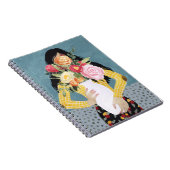 Bloem Vase Girl Notitieboek (Rechterzijde)