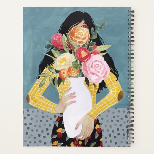 Bloem Vase Girl Planner (Achterkant)