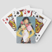 Bloem Vase Girl Pokerkaarten (Achterkant)