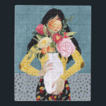 Bloem Vase Girl Puzzel<br><div class="desc">Bloem Vase Meisje II van Grace Popp. | 141028 GG</div>
