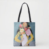 Bloem Vase Girl Tote Bag (Voorkant)