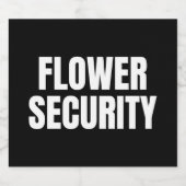 Bloem Veiligheid Ring Drager Bier Etiket (Enkel label)