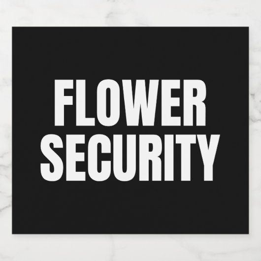 Bloem Veiligheid Ring Drager Bier Etiket (Enkel label)