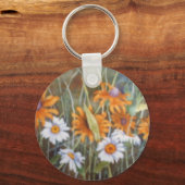 "Bloem veld #1" Floral Sleutelhanger (Voorkant)