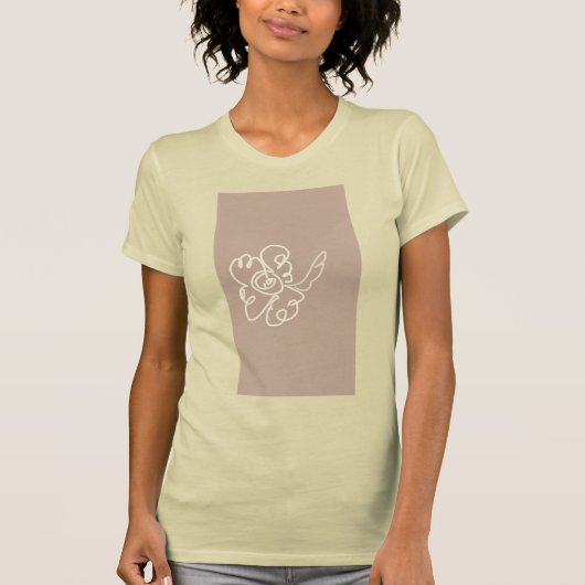 bloem verf shirt (Voorkant)