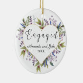 Bloem Verloofd  Keramisch Ornament (Rechts)