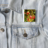 bloem vierkante button 5,1 cm (In situ)