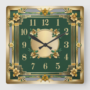 Bloem Vierkante Klok