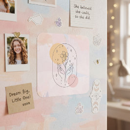 Bloem Vierkante Sticker