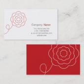 Bloem Visitekaartje (Voorkant / Achterkant)