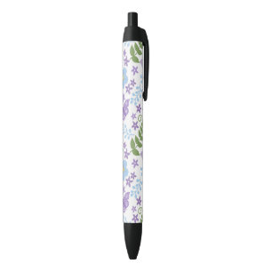 Bloem Vlinder Bloemstuk Botanische Kunst Zwarte Inkt Pen