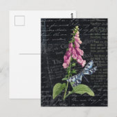 Bloem & Vlinder Botanisch Briefkaart (Voorkant / Achterkant)