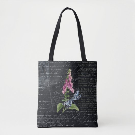   Bloem & Vlinder Botanisch Tote Bag (Voorkant)