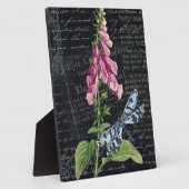   Bloem & Vlinder Botanische Tafel Fotoplaat (Zijkant)