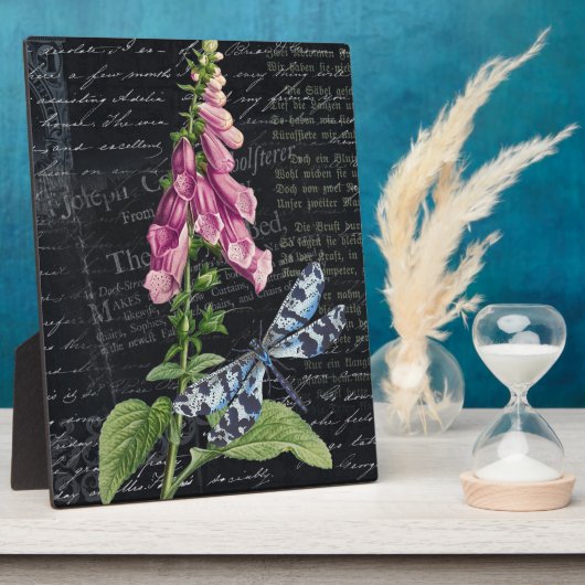   Bloem & Vlinder Botanische Tafel Fotoplaat (Zijkant)