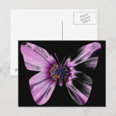 Bloem Vlinder Briefkaart (Voorkant / Achterkant)