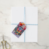 Bloem Vlinder Cadeaulabel (Met Touw)