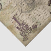 Bloem Vlinder Decoupage Vintage Steampunk Tissuepapier (Detail)