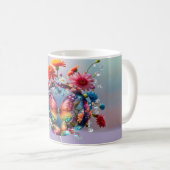 Bloem Vlinder Koffiemok (Voorkant rechts)