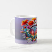 Bloem Vlinder Koffiemok (Voorkant links)