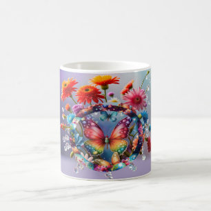 Bloem Vlinder Koffiemok