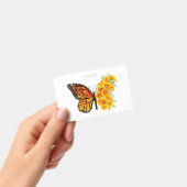 Bloem Vlinder met Gele California Klaproos Badge (Handheld)