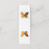 Bloem Vlinder met Gele California Klaproos Klantenkaartje (Buitenkant ongevouwen)
