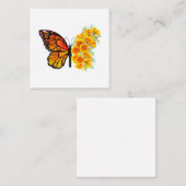 Bloem Vlinder met Gele California Klaproos Kortingskaartje (Voorkant / Achterkant)