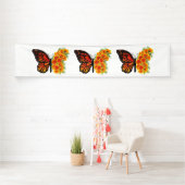 Bloem Vlinder met Gele California Klaproos Spandoek (Insitu)