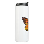 Bloem Vlinder met Gele California Klaproos Thermosbeker (Gedraaid links)