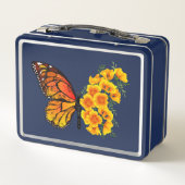 Bloem vlinder met gele Californische pap (Achterkant)